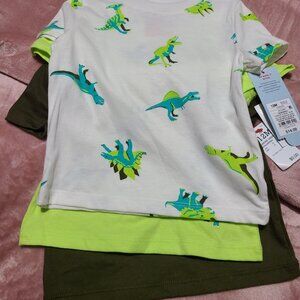 NWT Boys 12mo Set of 3 Dinosaur shirts